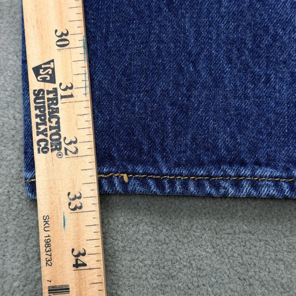 Levis 501 Button Fly Original Fit Mens 34x34 Blue Dark Wash Straight Leg Jeans